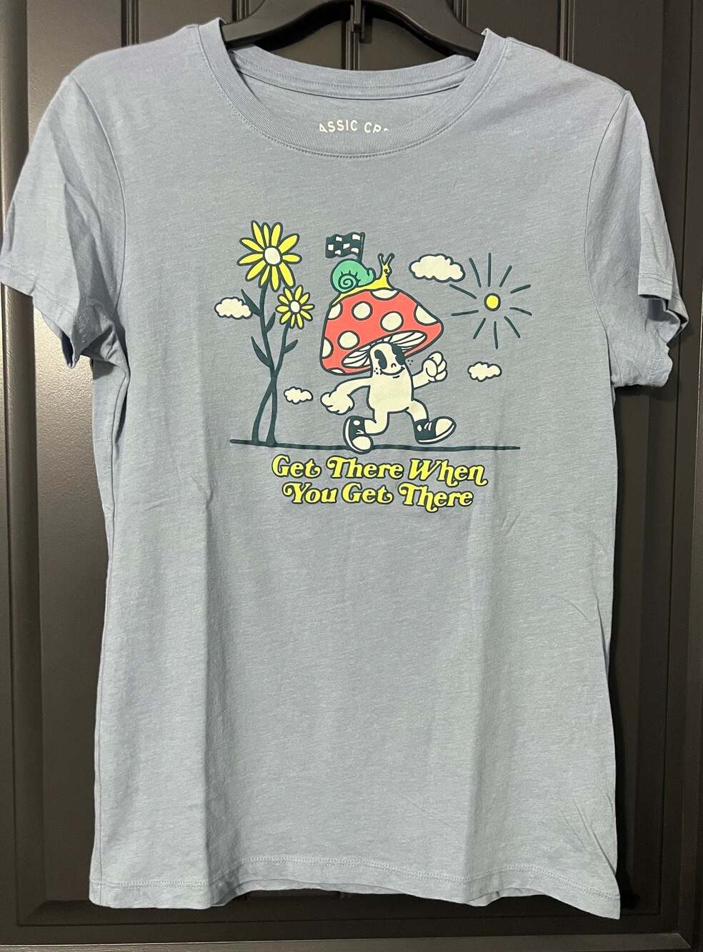 Classic Crew Aeropostale Mushroom Graphic Tee Size L NWOT
